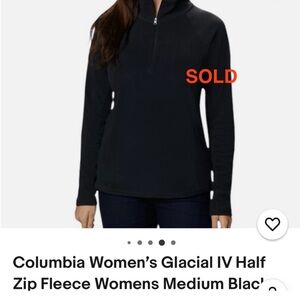Like New Columbia Fleece Half Zip Top🖤